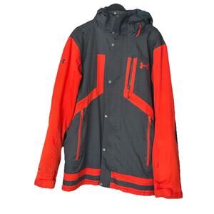 Under Armour Hooded Jacket Men's M Red and Black